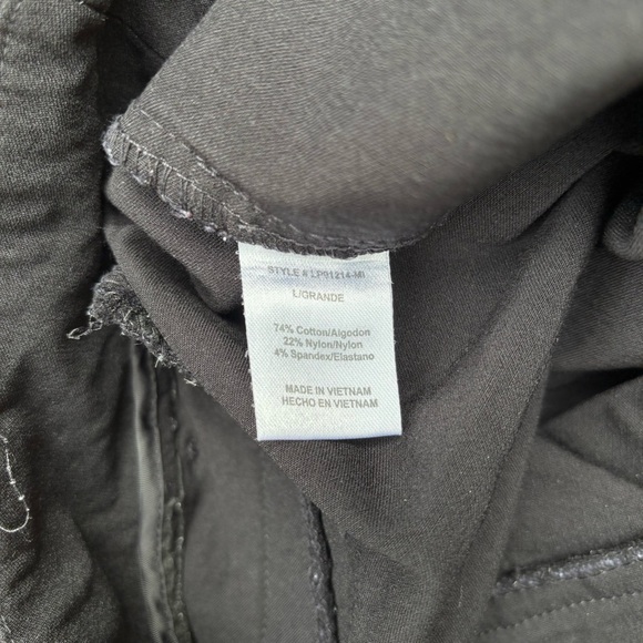 Manifesto Black Straight Leg Women’s Jean Dress Pants Size Large - Picture 6 of 7